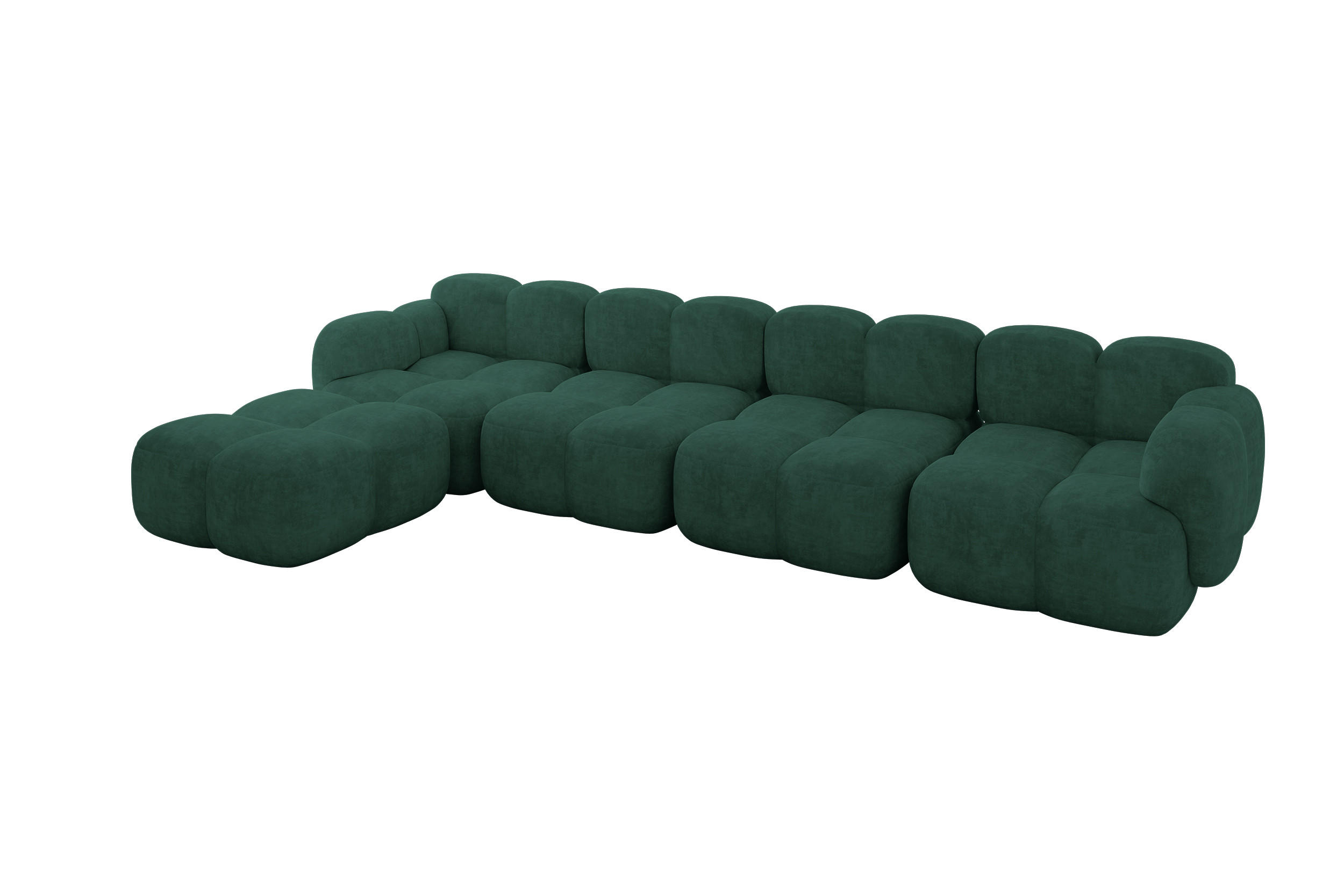 Altdecor Ecksofa Grün 390x205 cm