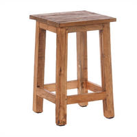 HOCKER MADERO Recyclingholz 01 natur-vintage - Naturfarben, Karton (30/48/30cm) - DESIGN DELIGHTS