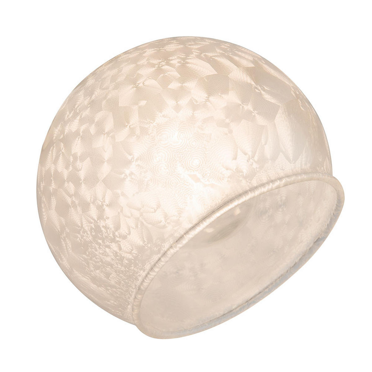 WANDLEUCHTE Metall Silber matt Schwenkbar - Silberfarben, Glas (9.8/15/18.6cm) - Globo Lighting