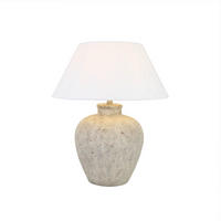 TISCHLAMPE LENE - Weiß, Große Tischlampe - Weiß, Holz/Kunststoff (50/50/62cm) - Home Deluxe