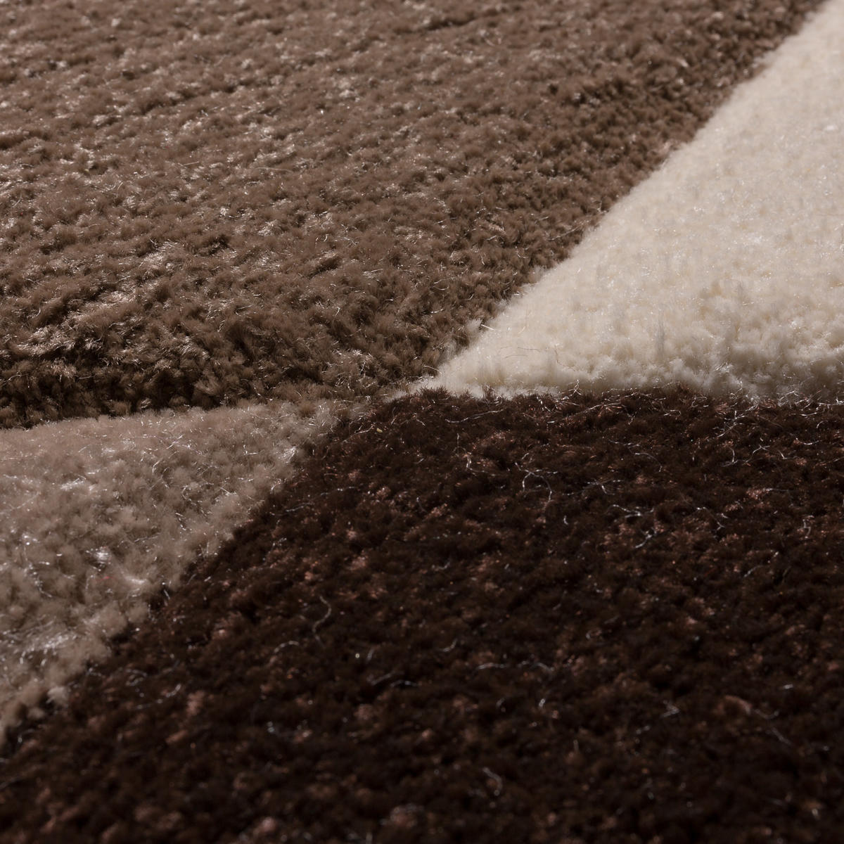 KURZFLORTEPPICH 80/150 cm Diamond 664 - Braun, Textil (80/150cm) - Paco Home