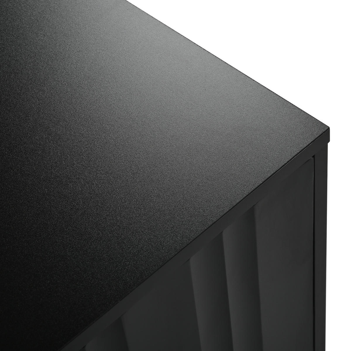 TV-SCHRANK Schwarz 190/38/48 cm Goldbeine - Schwarz, Karton (38/48/190cm) - PANGIVO