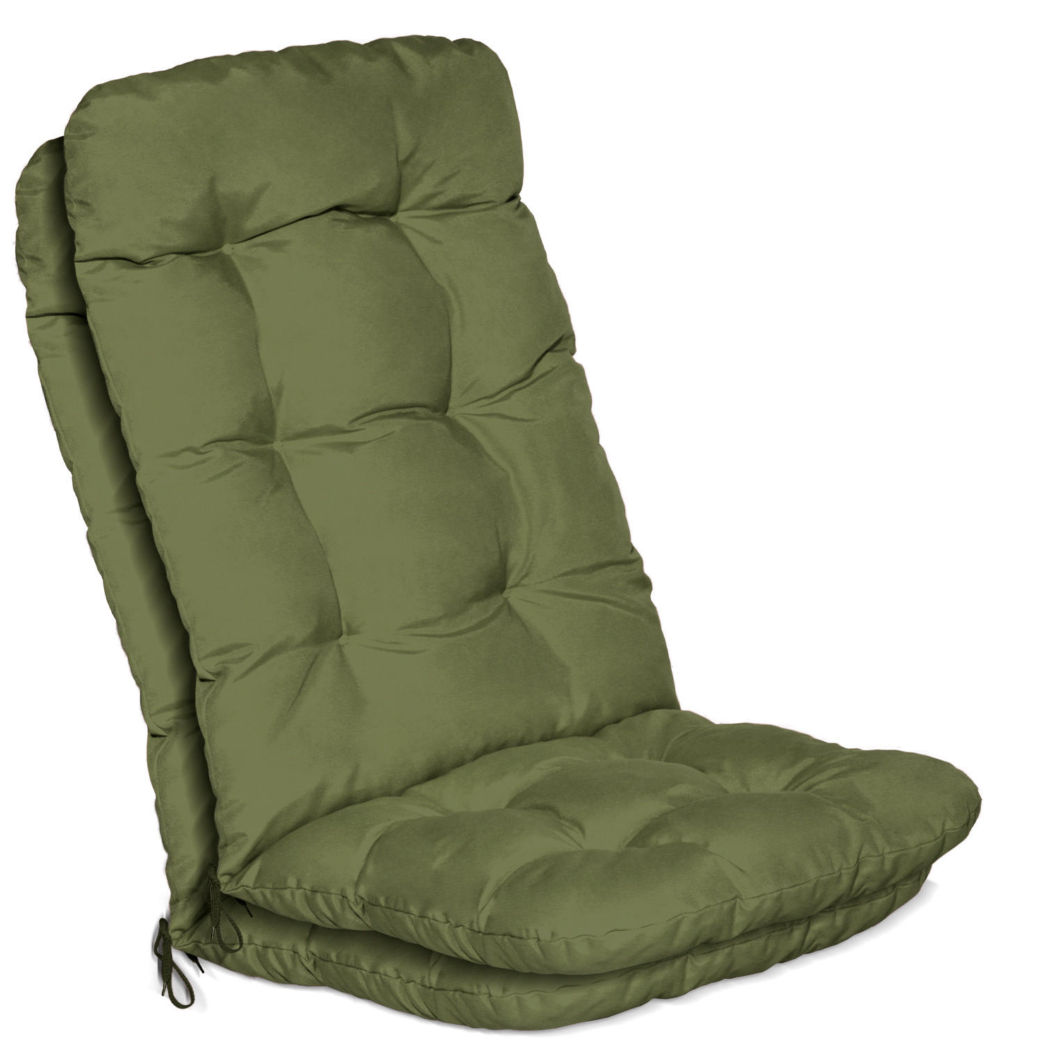HOCHLEHNER Flair HL 120x50x8cm Olivgrün (2tlg) - Olivgrün, Textil (50/120cm) - Beautissu 