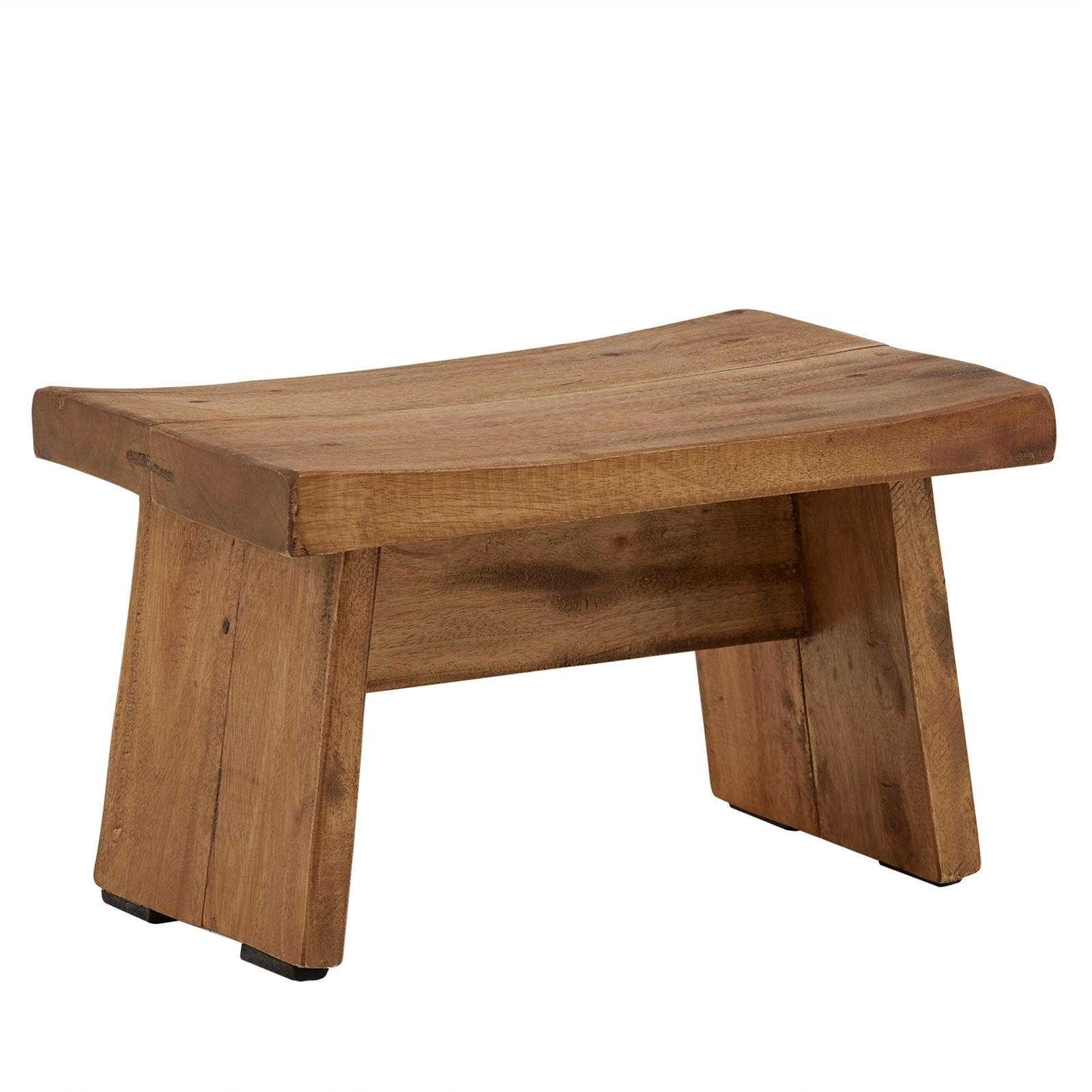 MAHAGONI-HOCKER FLORESTA - Naturfarben, Holz (30/18/21cm) - IDIMEX