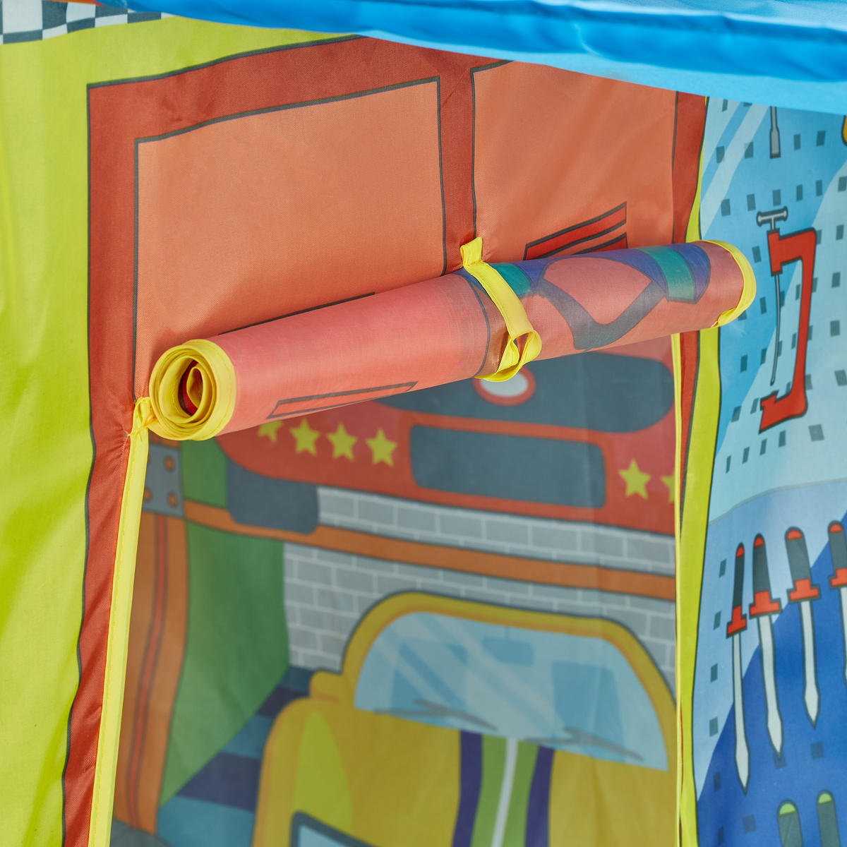 SPIELZELT - Multicolor, Kunststoff/Textil (146/109/75cm) - Relaxdays