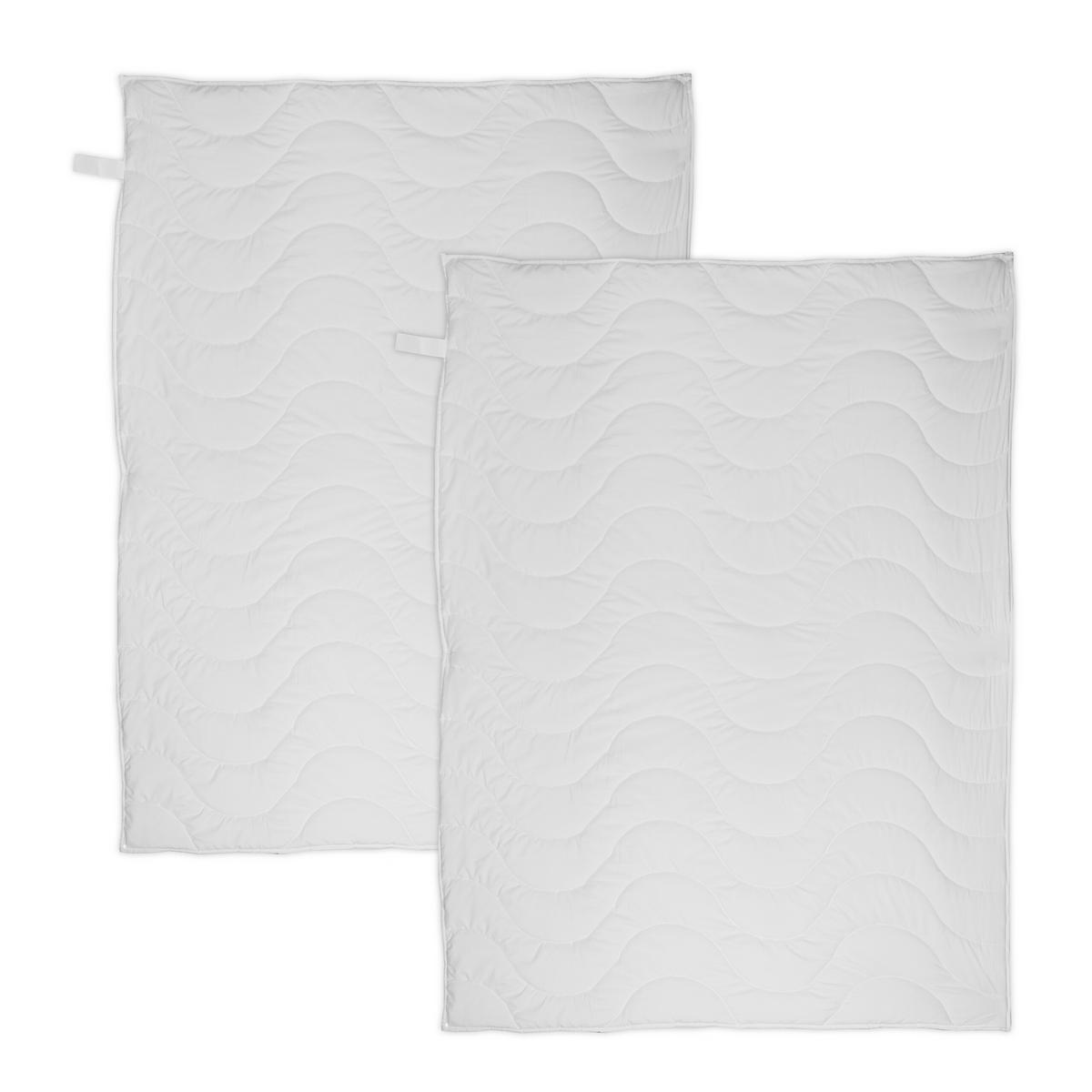 BETTDECKE - Weiß, Textil (155/220cm) - Relaxdays
