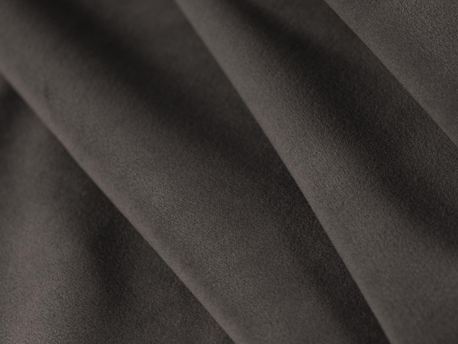 PANORAMASOFA links Ruby aus Samt dunkelgrau 7 Sitzplätze - Dunkelgrau, Textil (273/69/366cm) - Micadoni