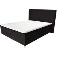 BOXBETT AMELIA mit Luxus 7-Zonen Taschenfederkernmatratze oder Bonellfederkernmatratze in Härtegrad H2, H3, H4 viele Farben und Größen - Schwarz, Holz/Holzwerkstoff (140/200cm) - Best For Home