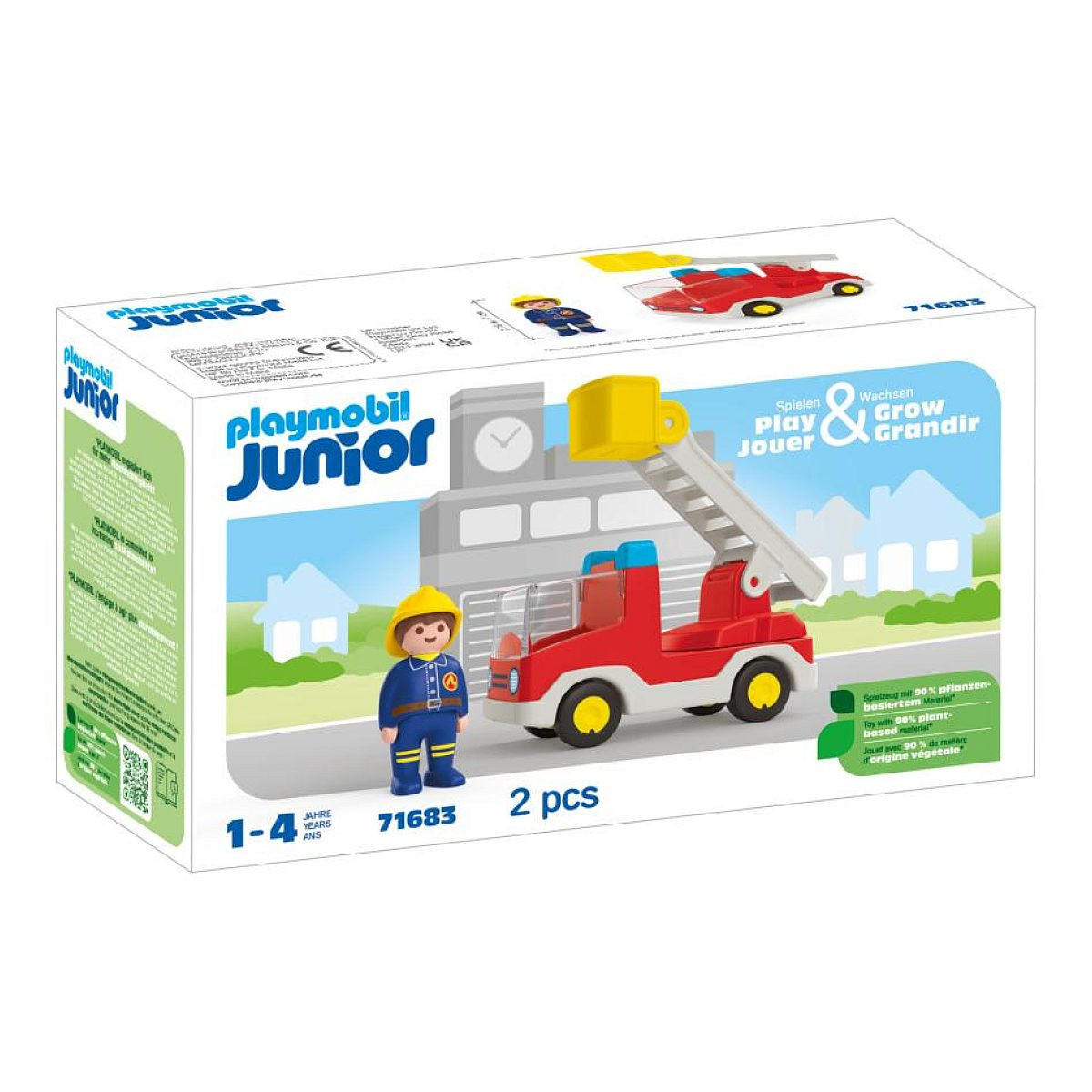 Playmobil Feuerwehrauto Blau 9x14x25 cm
