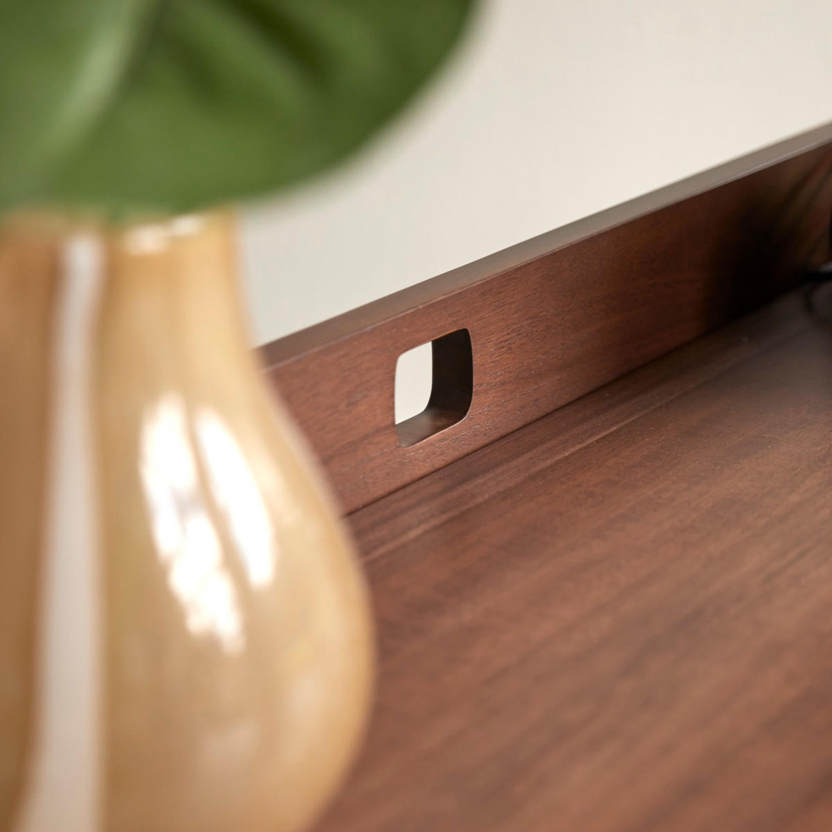 SCHREIBTISCH Philip Braun aus Teak - Braun, Holz (53/120/82cm) - Tikamoon