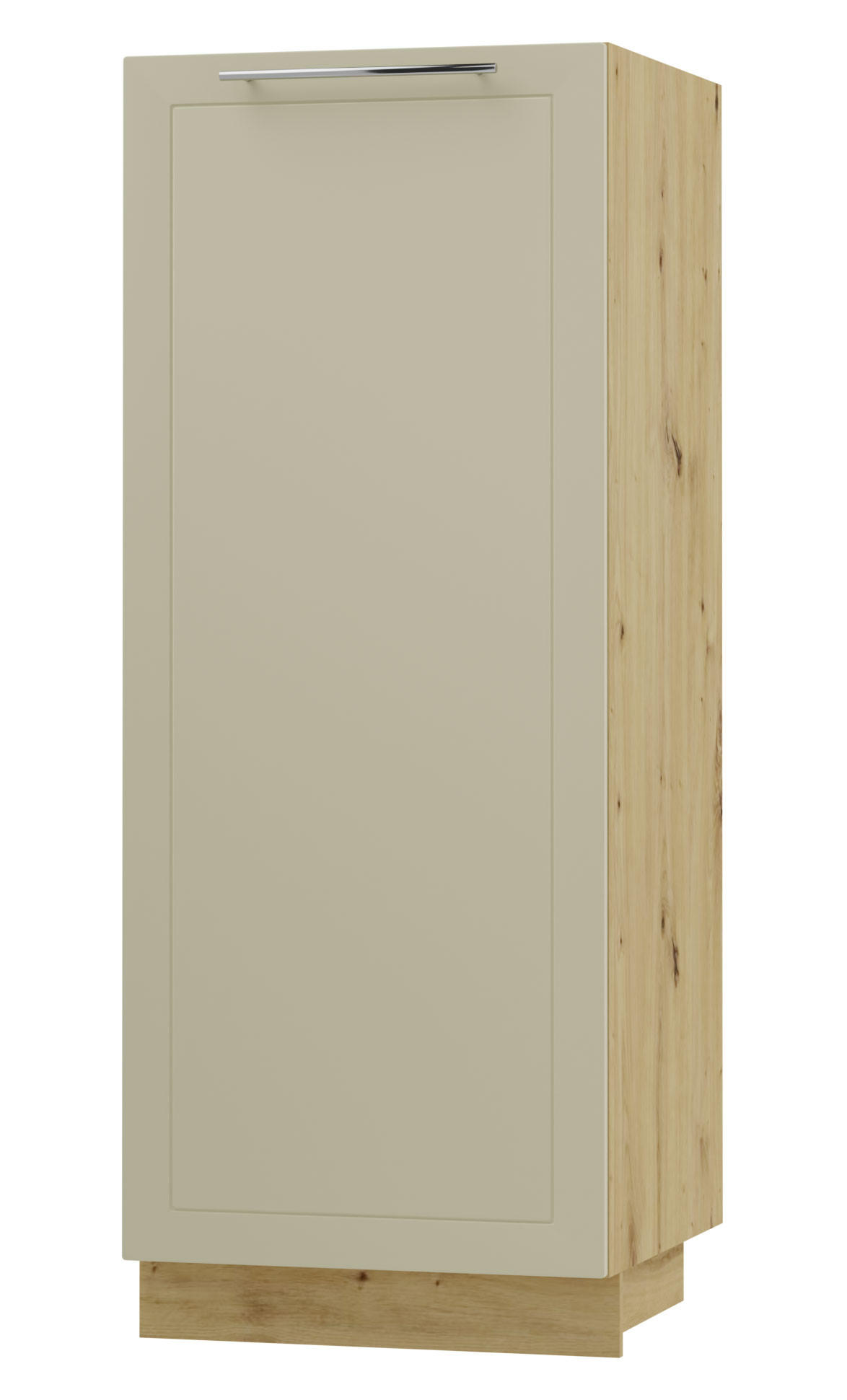 Feldmann-Wohnen Geschirrschrank Creme, Eiche Artisan 60x154x59 cm