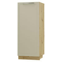 GESCHIRRSCHRANK Kvantum D5D/60/154 Vanille Matt / Eiche Artisan Matt 60 / 59 / 154cm - Creme/Eiche Artisan, Holz/Holzwerkstoff (60/154/59cm) - Feldmann-Wohnen