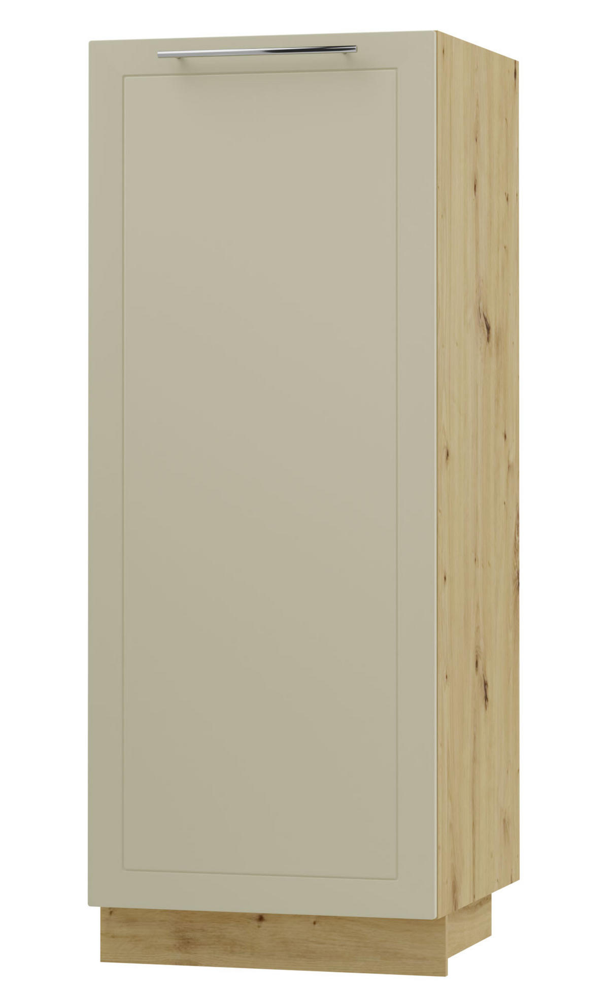 GESCHIRRSCHRANK Kvantum D5D/60/154 Vanille Matt / Eiche Artisan Matt 60 / 59 / 154cm - Creme/Eiche Artisan, Holz/Holzwerkstoff (60/154/59cm) - Feldmann-Wohnen