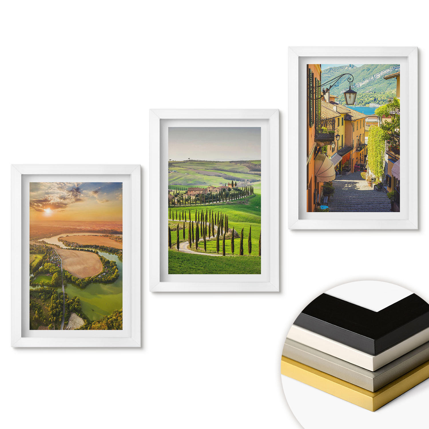 ArtPrintCave Wandbilder Weiß 20x30 cm