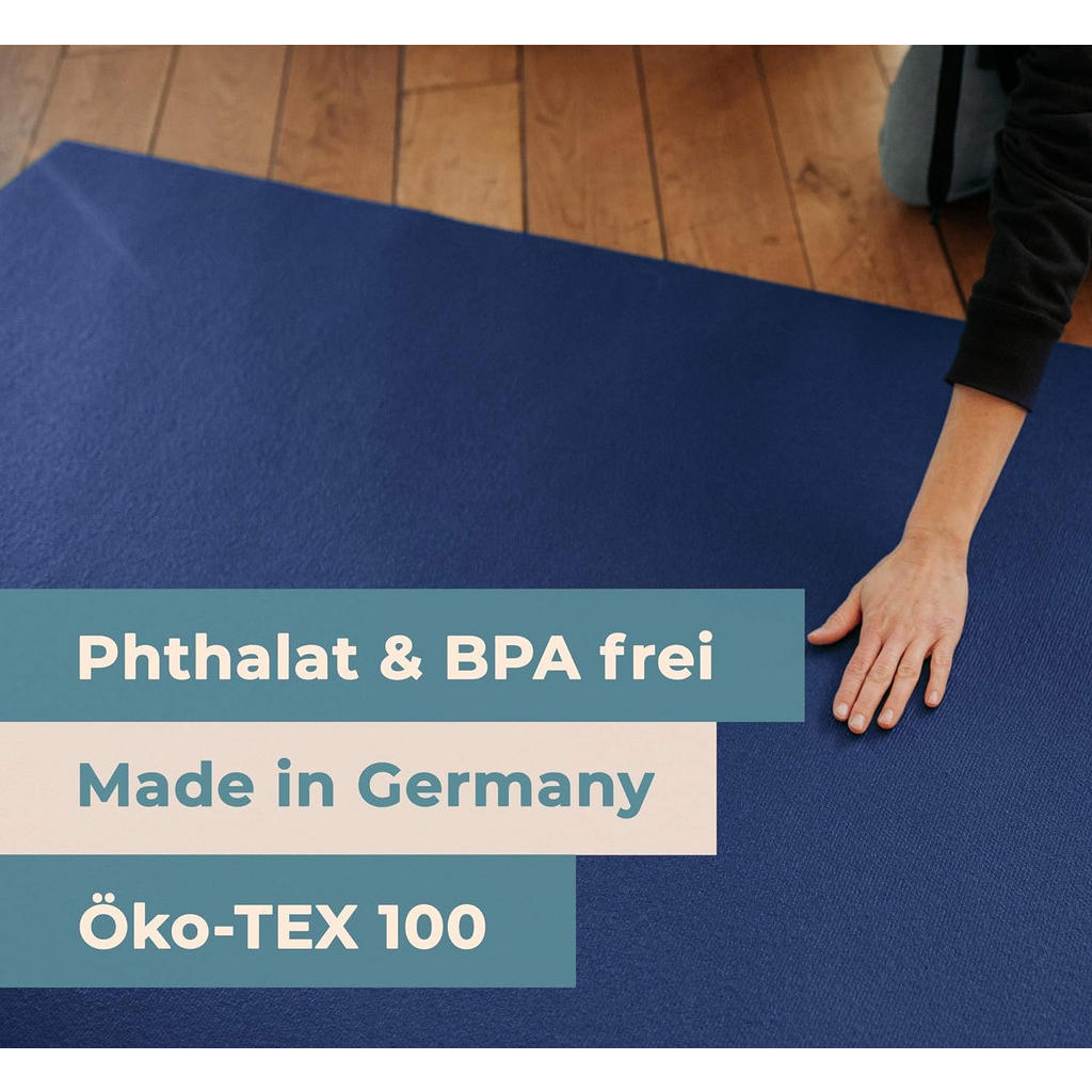 Thumbnail - Sanosoft Krabbelmatte, Blau, Textil, 180x180 cm, Oeko-Tex® Standard 100, Teppiche & Böden, Teppiche, Teppich Kinderzimme...