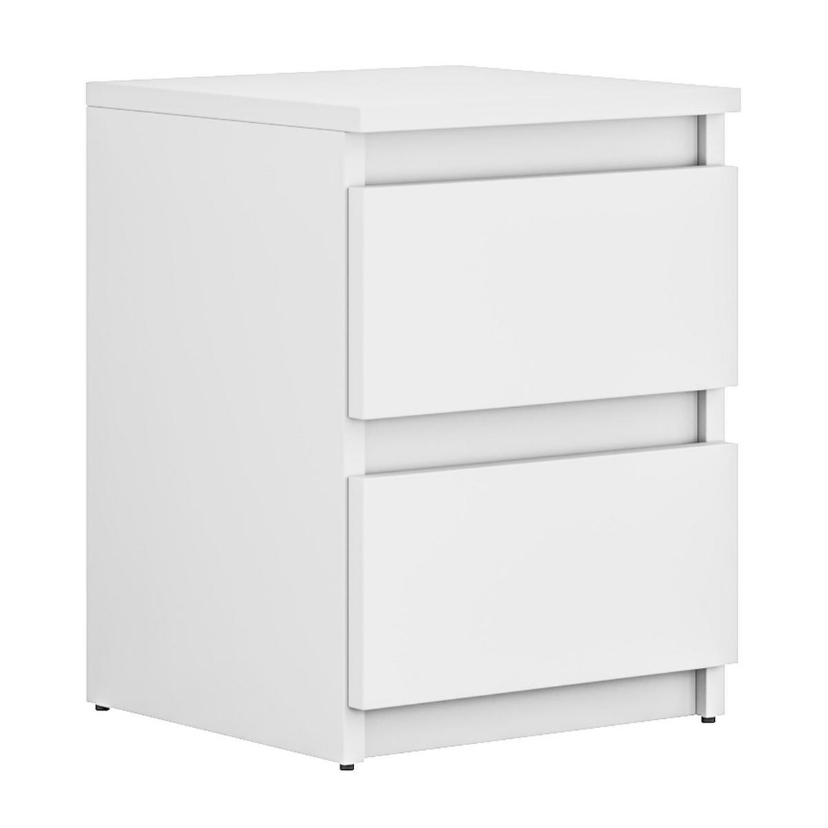 NACHTTISCH HANA M2 Weiß - Weiß, Holzwerkstoff (30/40/30cm) - Lookway