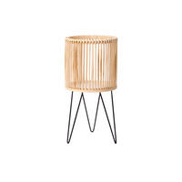 BLUMENSTÄNDER Rattan 21/42 cm - Braun, Naturmaterialien (21/21/42cm)