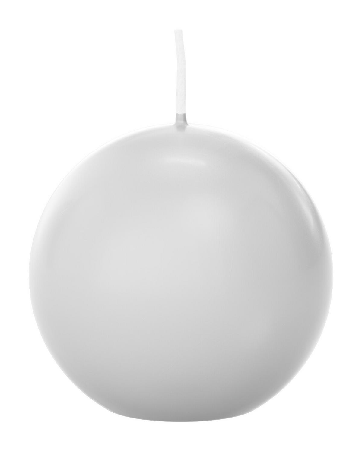 KUGELKERZEN Weiß Ø 60 mm, 16 Stück - Weiß, Paraffin (6/6/6cm) - Wiedemann Kerzen