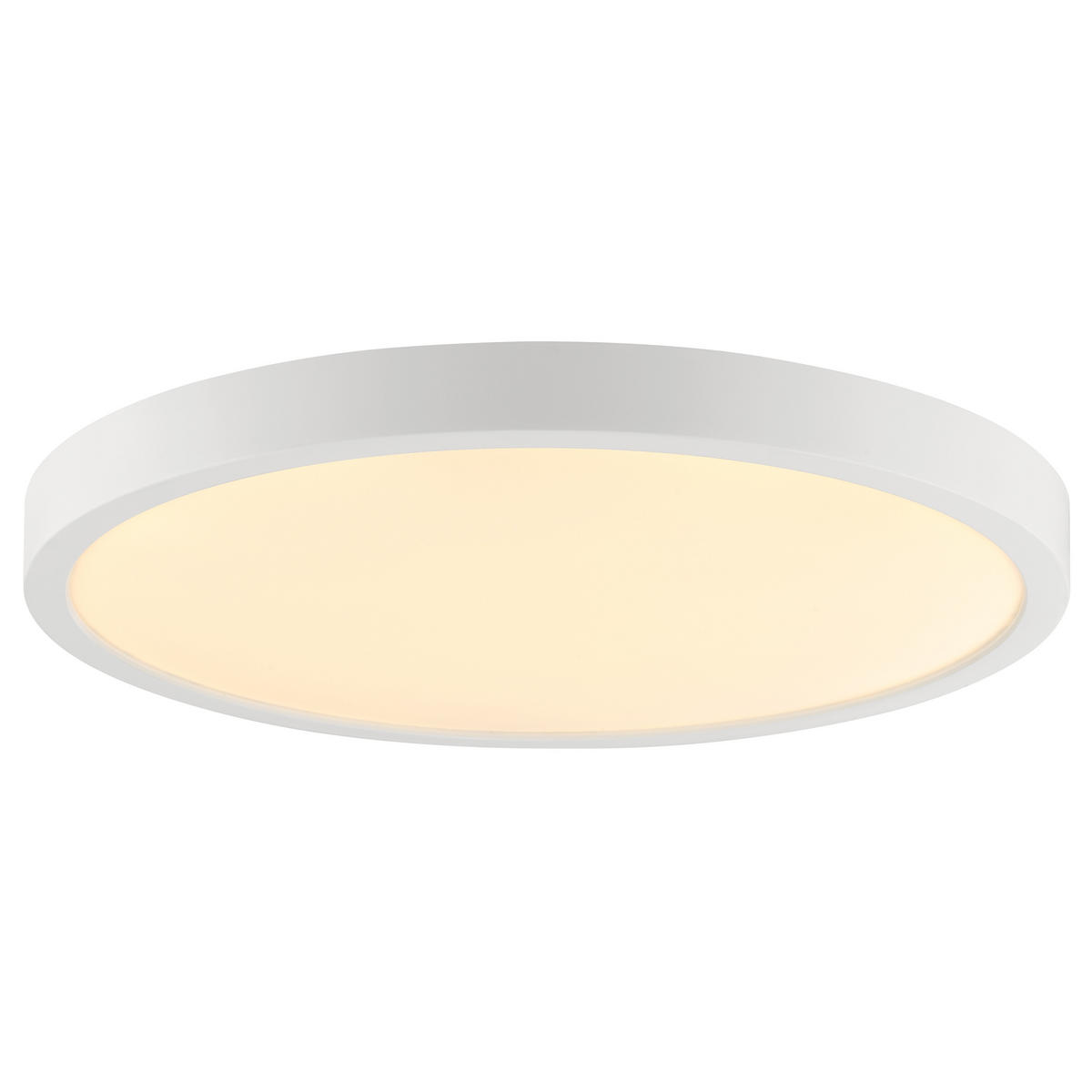 LED DECKENLEUCHTE Jade Weiß 37,5/37,5/3,1 cm - Weiß, Kunststoff (37.5/37.5/3.1cm) - Brilliant