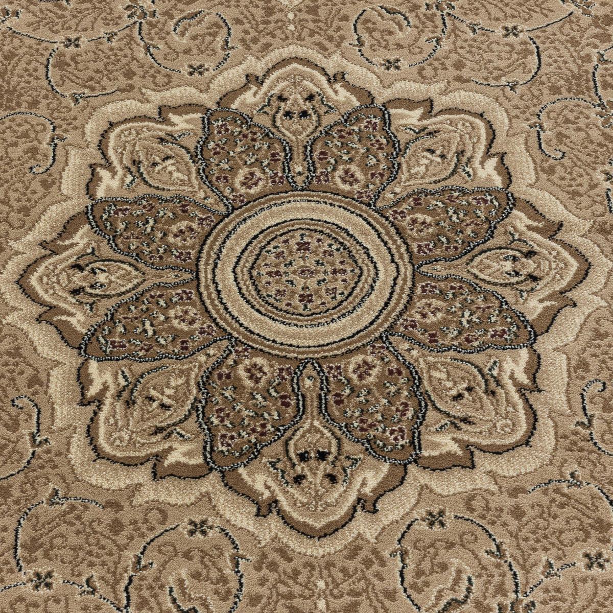 TEPPICH Kurzflor GEISLER in Beige, orientalisch, 240 x 340 cm - Beige, Textil (240/340cm) - KADIMA DESIGN