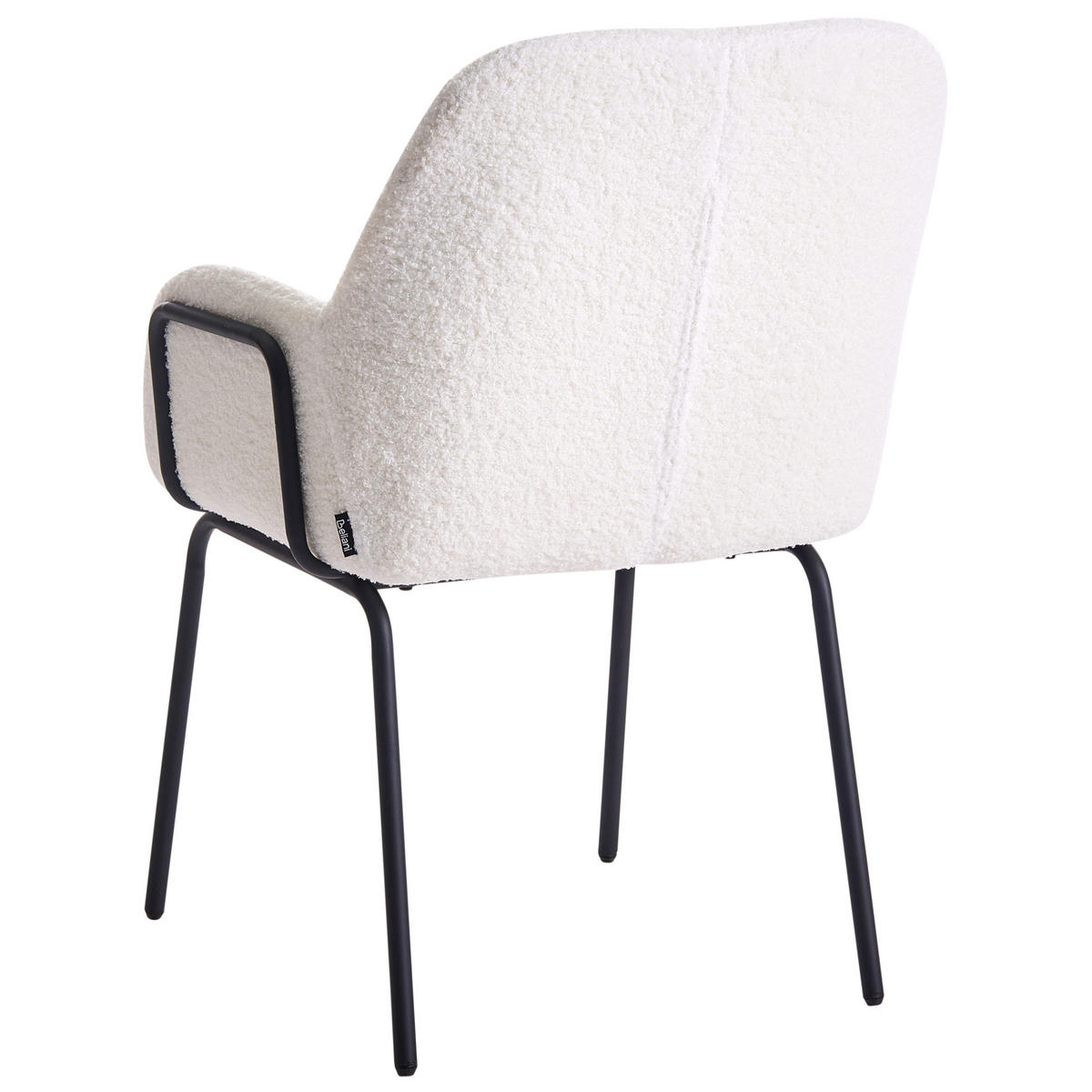 JÍDELNÍ ŽIDLE Bouclé Krémově bílá Algona - krémová, textil (50/84/67cm) - Beliani