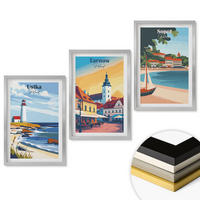 WANDBILDER 3er Set - 40x60 cm Silberner Rahmen - Stadtansichten Ustka Tarnów Sopot - Silberfarben, Kunststoff (40/60cm) - ArtPrintCave