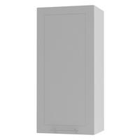 KÜCHENHÄNGESCHRANK Kvantum W4/45 Dust Grey Matt / Weiß Matt 45 / 32,5 / 96cm - Weiß/Grau, Holz/Holzwerkstoff (45/96/32.5cm) - Feldmann-Wohnen