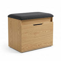 SCHUHSCHRANK Vira 60/50/35 cm Sitzbank - Braun, Holzwerkstoff (60/50/35cm) - BOXIMO