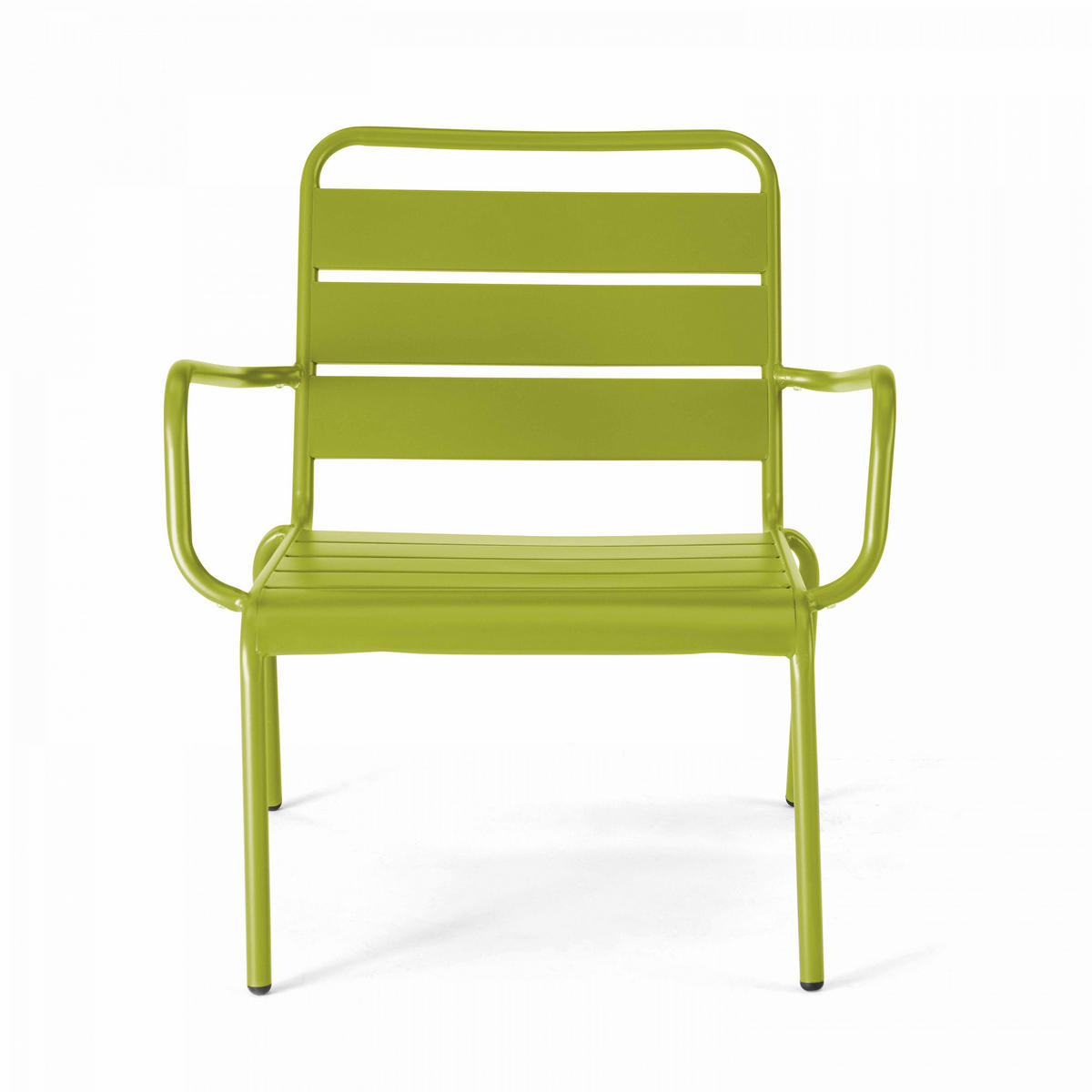 RELAXSESSEL, Grün - Grün, Metall (65/76/70cm) - Oviala