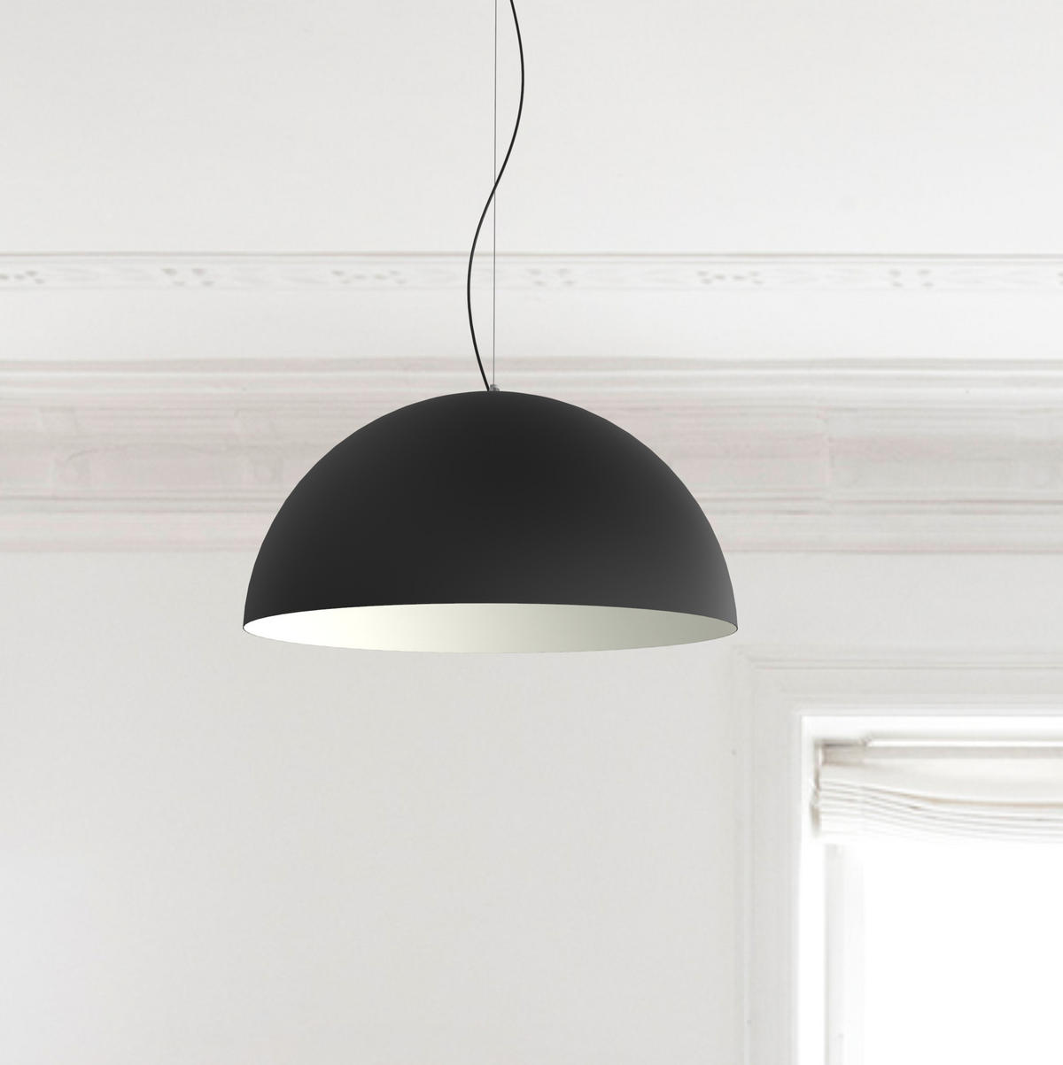 HÄNGELEUCHTE - Schwarz, Metall (60/60/30cm) - Lumicom