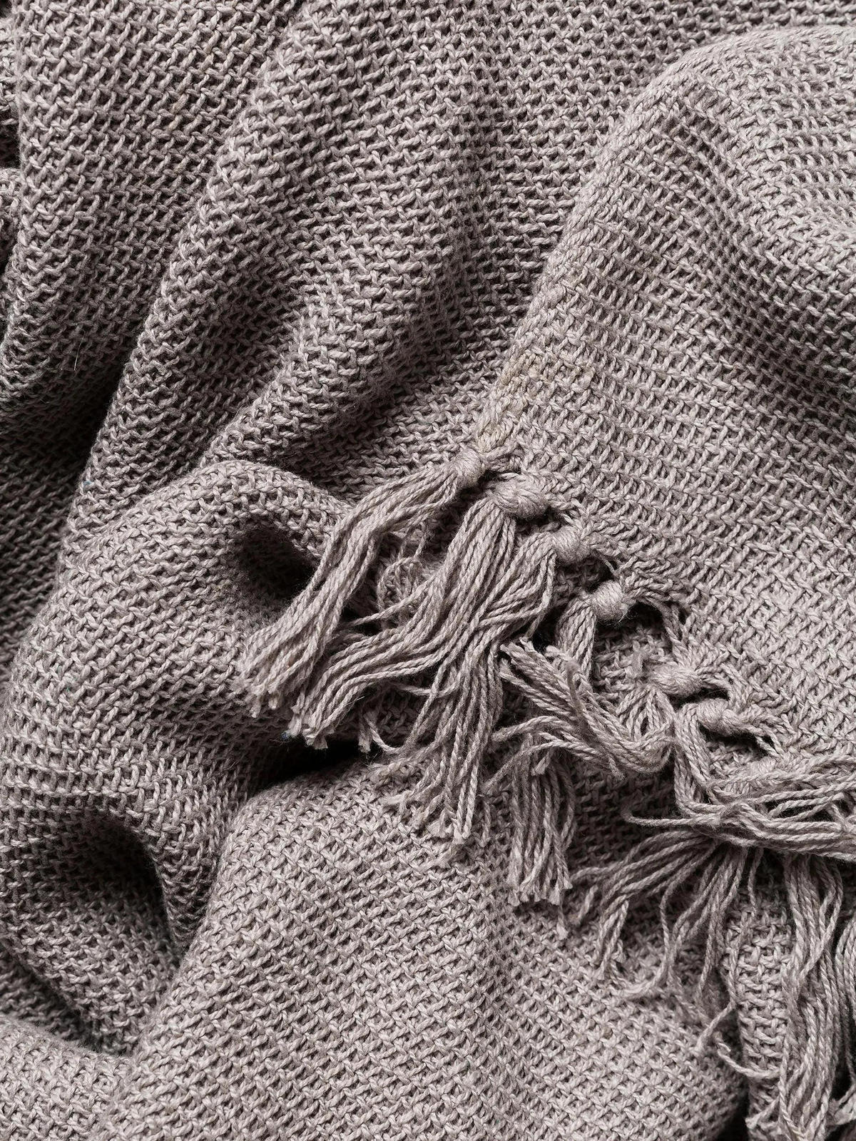 BAVLNENÁ deka Ezra Šedá 125x150 cm - sivá, textil (125/150cm) - benuta Nest