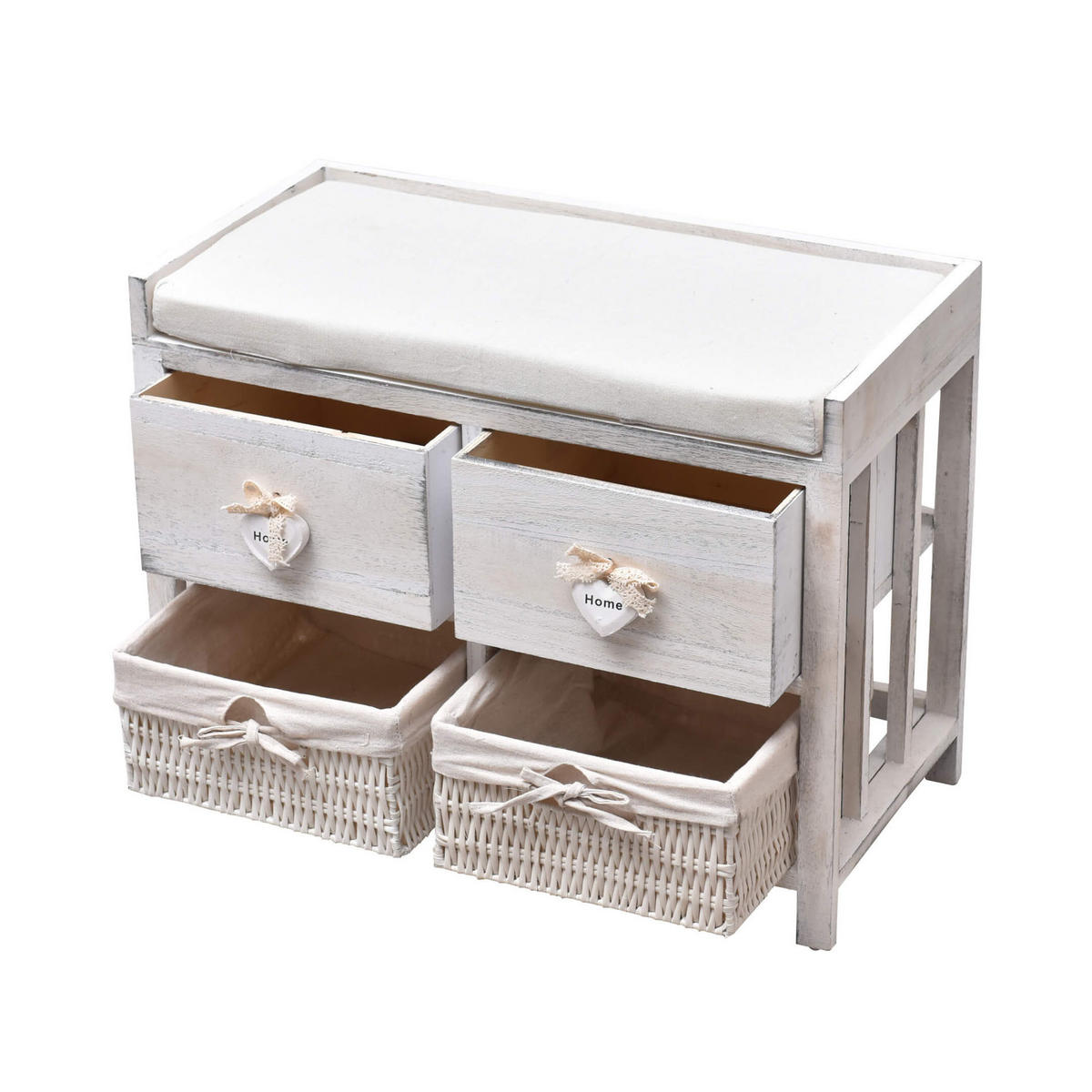 AUFBEWAHRUNGSBOX Weiß 30/30/46 cm - Weiß, Holz (30/46/30cm) - Mobili Rebecca