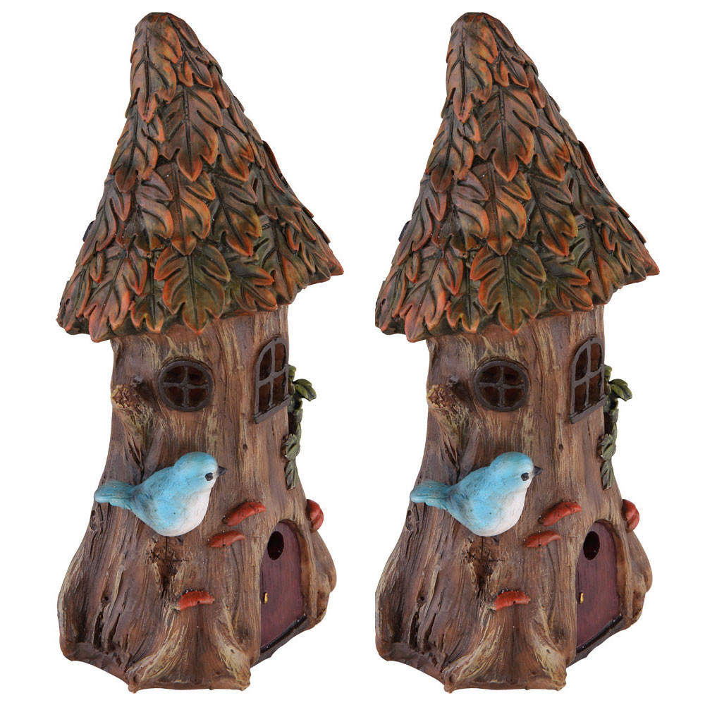 LED AUSSENLEUCHTE Baumstamm Braun - Braun, Kunststoff (11.5/10/23cm) - Globo Lighting