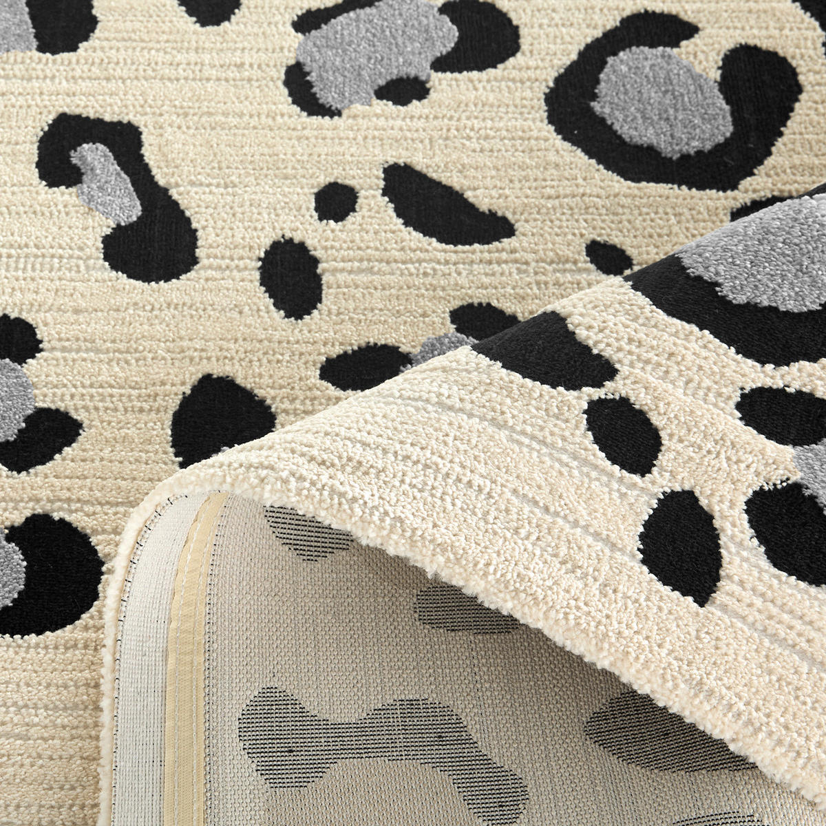 TEPPICH mit Leopardenmuster 160/230 cm Leovah Creme - Creme, Textil (160/230cm) - Nazar Rugs