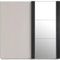 SCHWEBETÜRENSCHRANK PUNTO 215/210/61cm -türig mit Spiegel Kaschmir - Kaschmir, Holzwerkstoff (215/210/61cm) - MASSENO