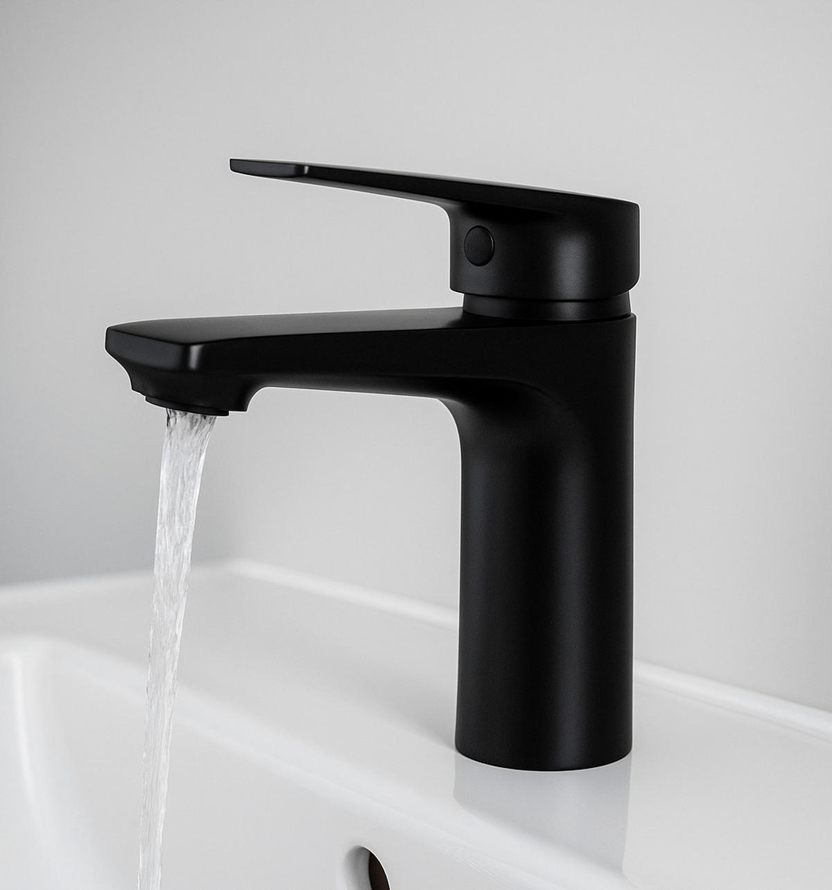 WASCHTISCHARMATUR Cody Schwarz - Schwarz, Metall (10/20/5cm) - Badplaats