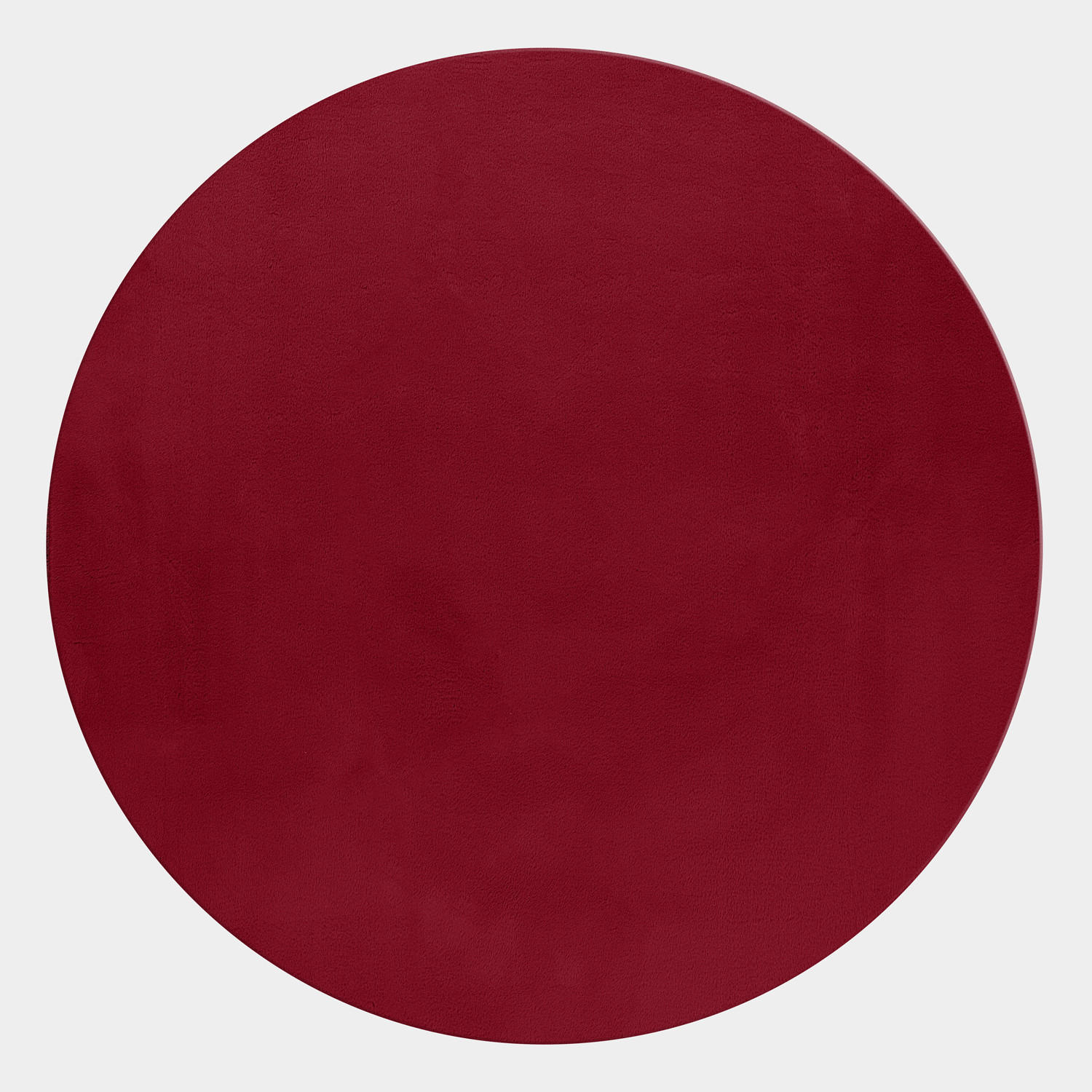 TEPPICH Flur Einfarbig Pflegeleicht Waschbar Wohnzimmer OEKO-TEX Rund Rot 120x120 cm Diele – NECKAR - Rot, Textil (120/120cm) - KADIMA DESIGN