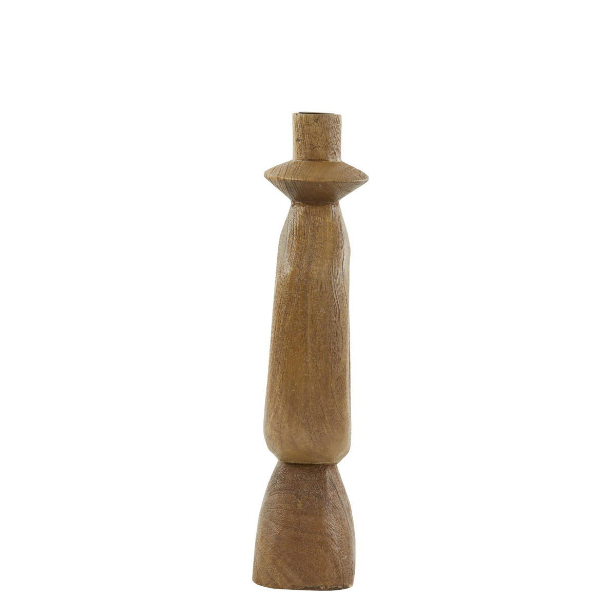 KERZENLEUCHTER Django Braun 13/13/43 cm - Braun, Holz (13/43/13cm) - Light & Living