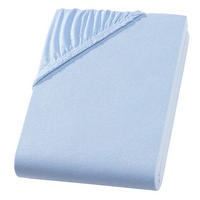 JERSEY-SPANNBETTLAKEN 160x200 cm aus 100% Baumwolle, Bettlaken Hellblau Uni - Hellblau, Textil (160/200cm) - Carpe Sonno