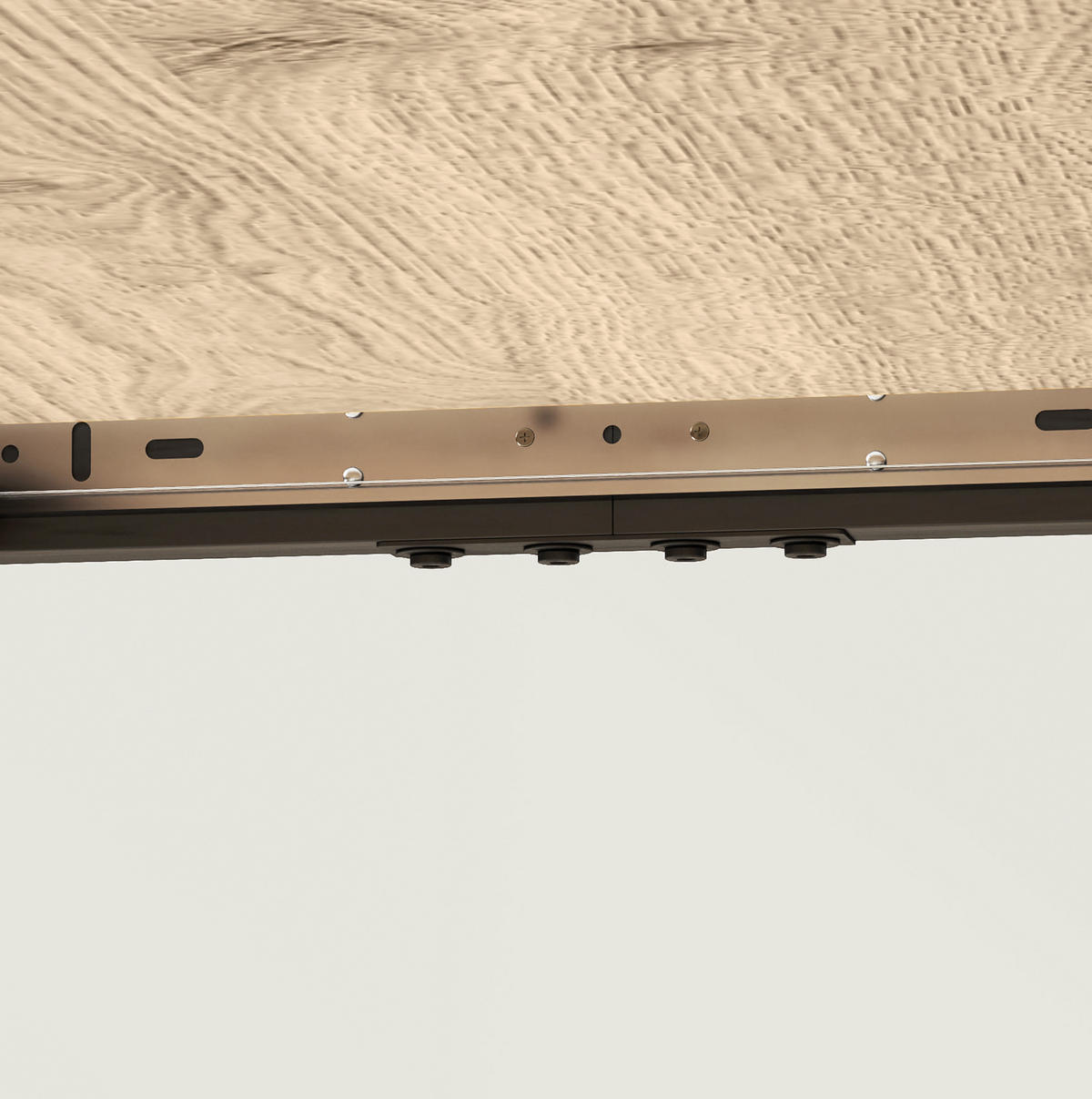 AUSZIEHTISCH 120/75/77 cm in Natur mit Stahlgestell – ausziehbar auf 160 cm - Braun, Holzwerkstoff (160/75/77cm) - BEAOK