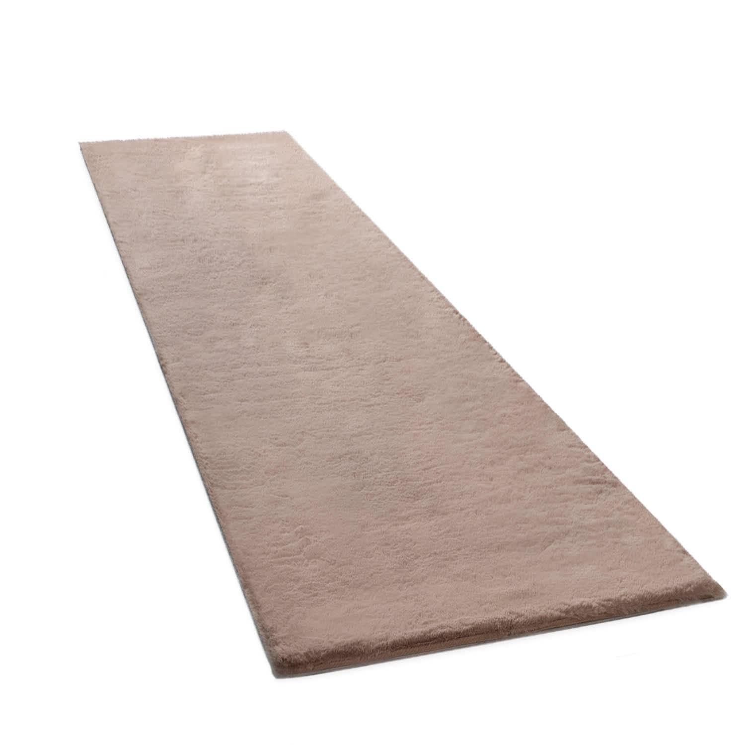 TEPPICH Hochflor Unifarben schmutzabweisend Beige Läufer 80x300 - Beige, Textil (300/80cm) - KADIMA DESIGN