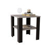 COUCHTISCH Lara53 53/47/53 - Schwarz/Grau, Holzwerkstoff (53/53/47cm) - RAUMHIRSCH FURNITURE