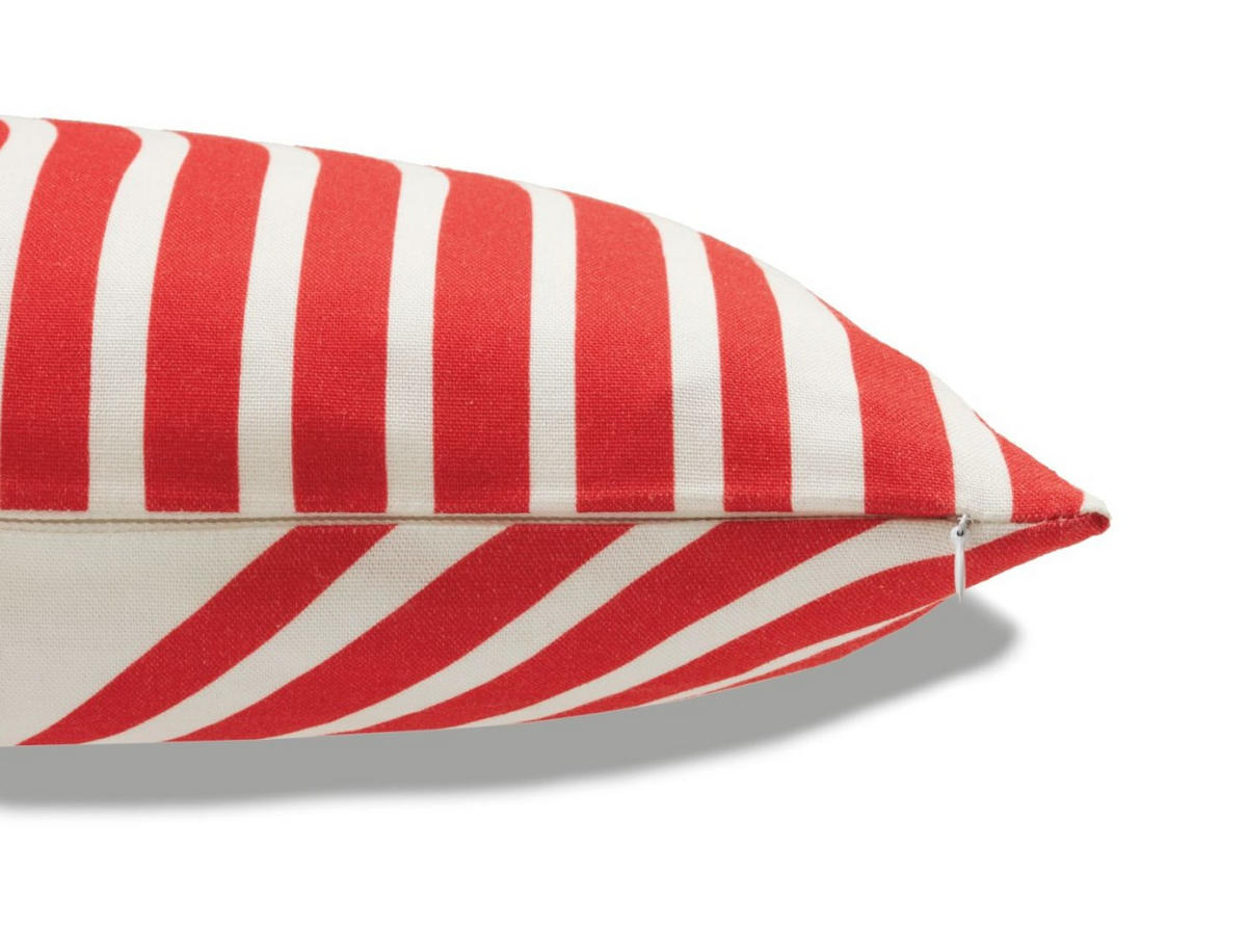 ZIERKISSENHÜLLE Organic Waves rot 30x50cm - Rot, Textil (30/50cm) - Tom Tailor