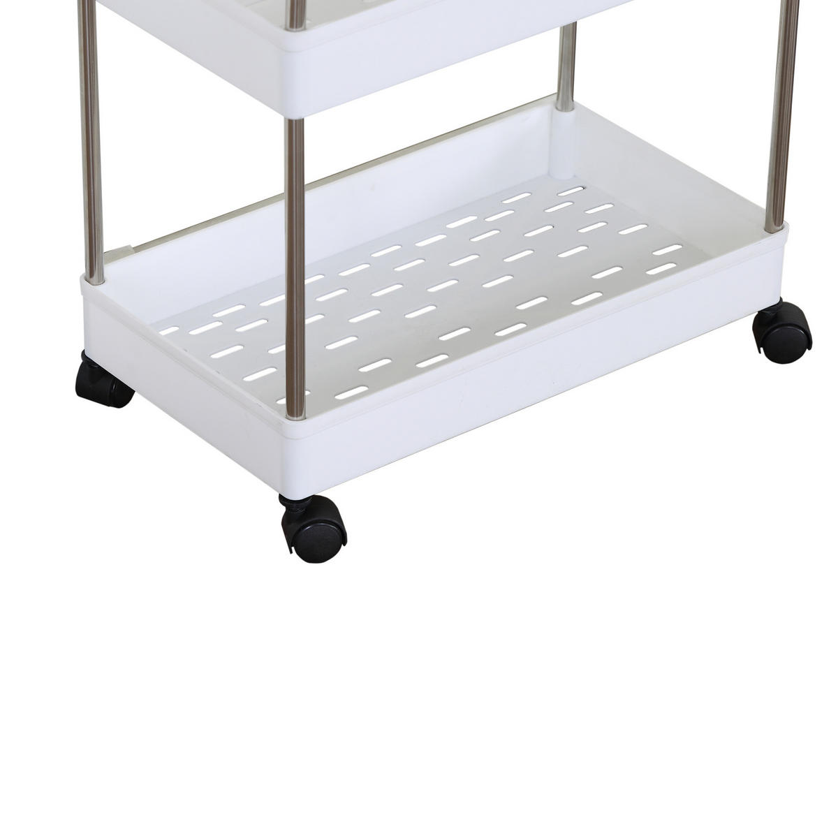 KÜCHENWAGEN Weiß 23/40/85 cm - Weiß, Kunststoff (23/85/40cm) - Mobili Rebecca
