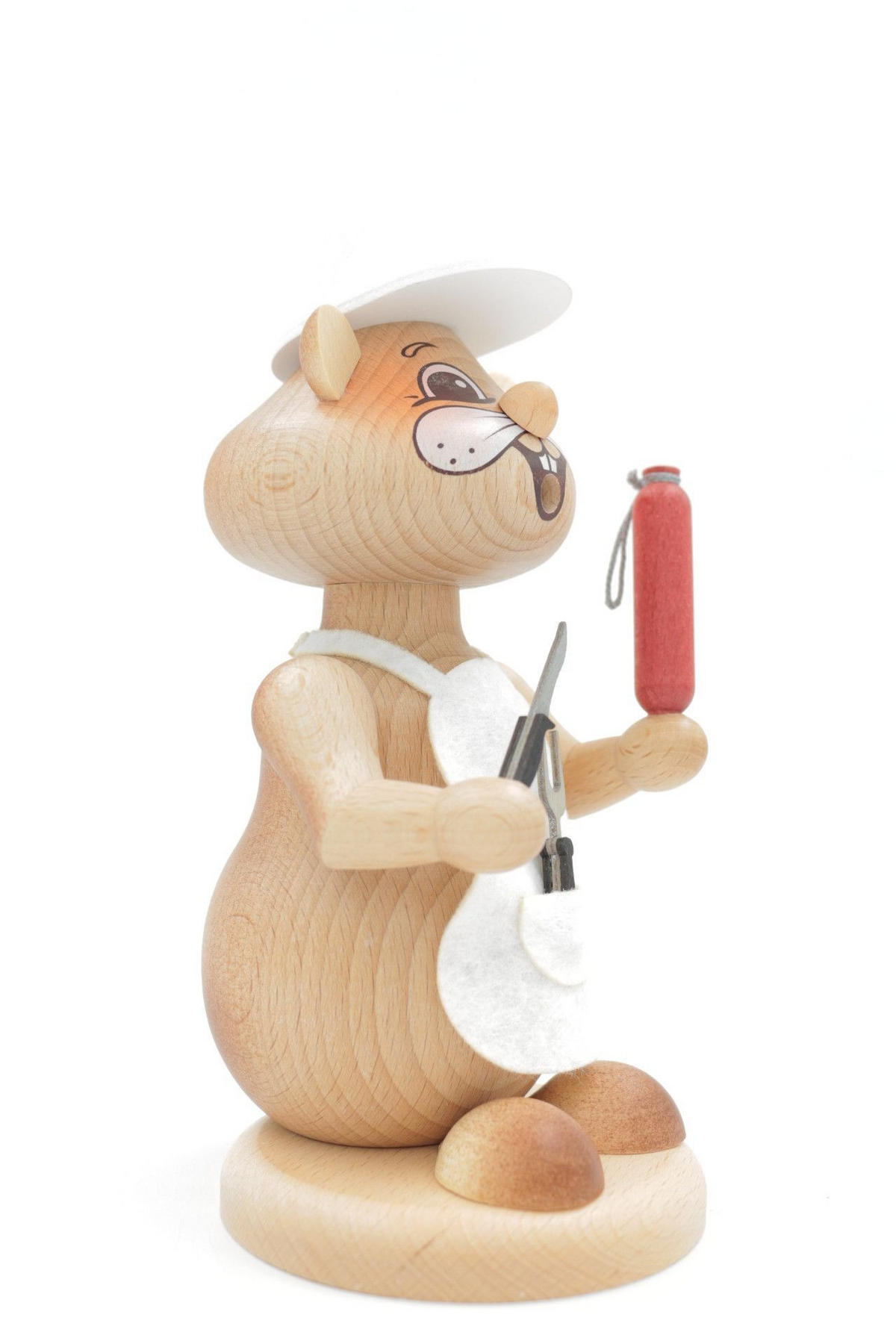 RAUCHFIGUR Hamster Fleischer 18 cm - Multicolor, Holz (12/18/0.1cm)