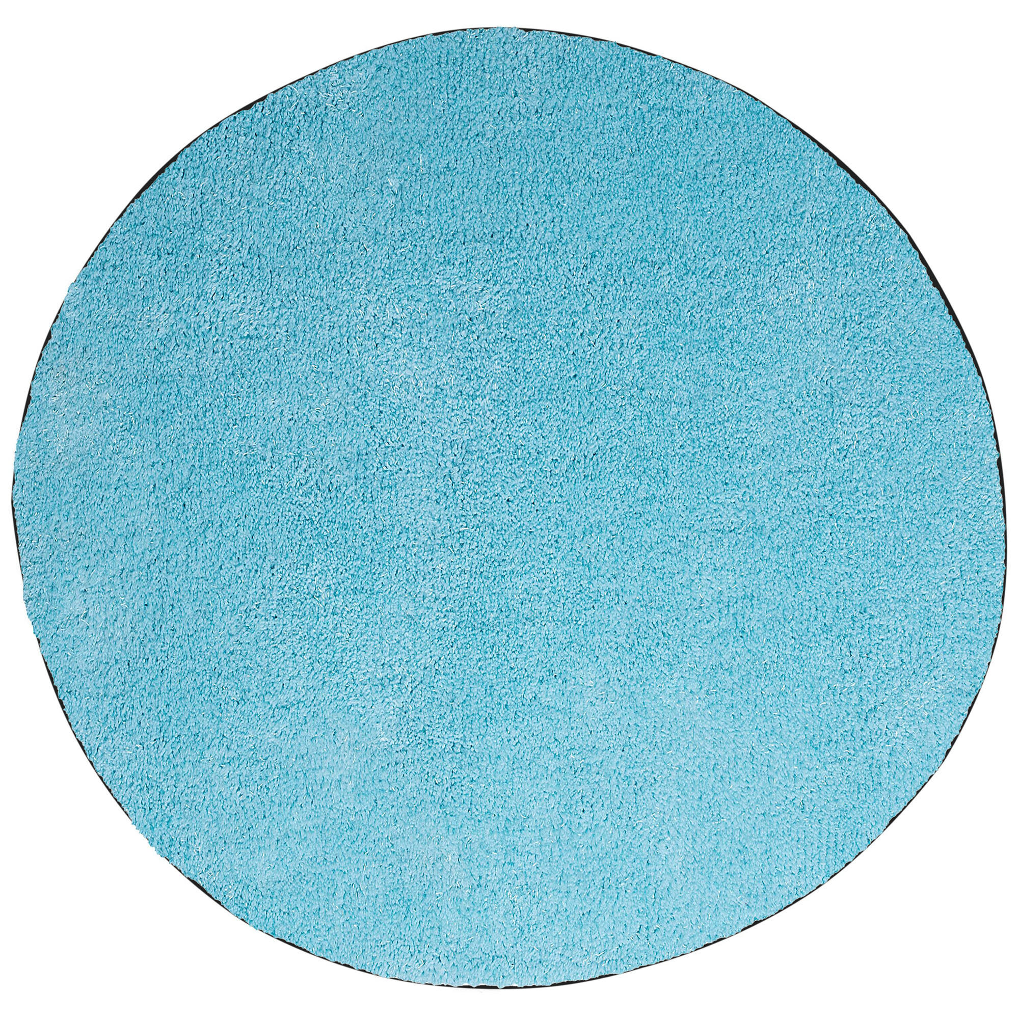 SHAGGY-TEPPICH Demre 140/140 cm - Blau, Kunststoff (140/140cm) - Beliani