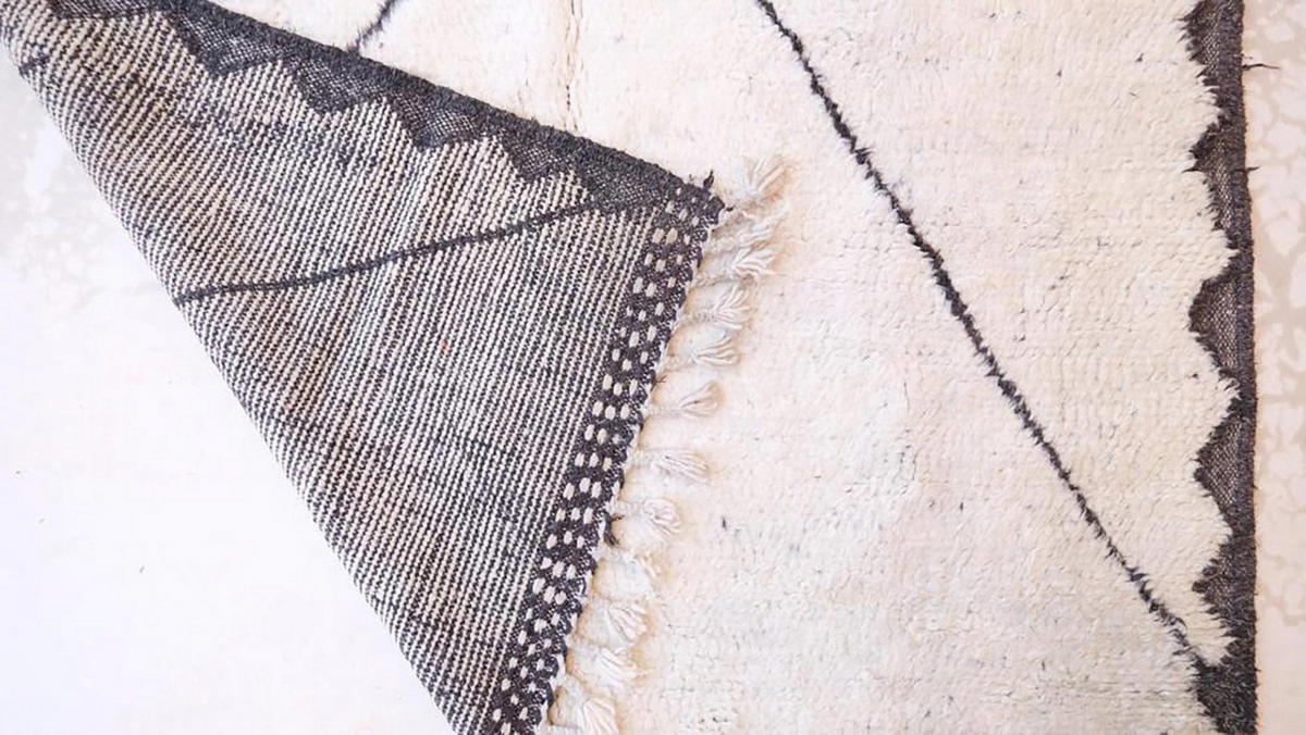 BERBERTEPPICH aus reiner Wolle 168x 261 cm - Beige, Naturmaterialien (168/261cm) - AFK Living