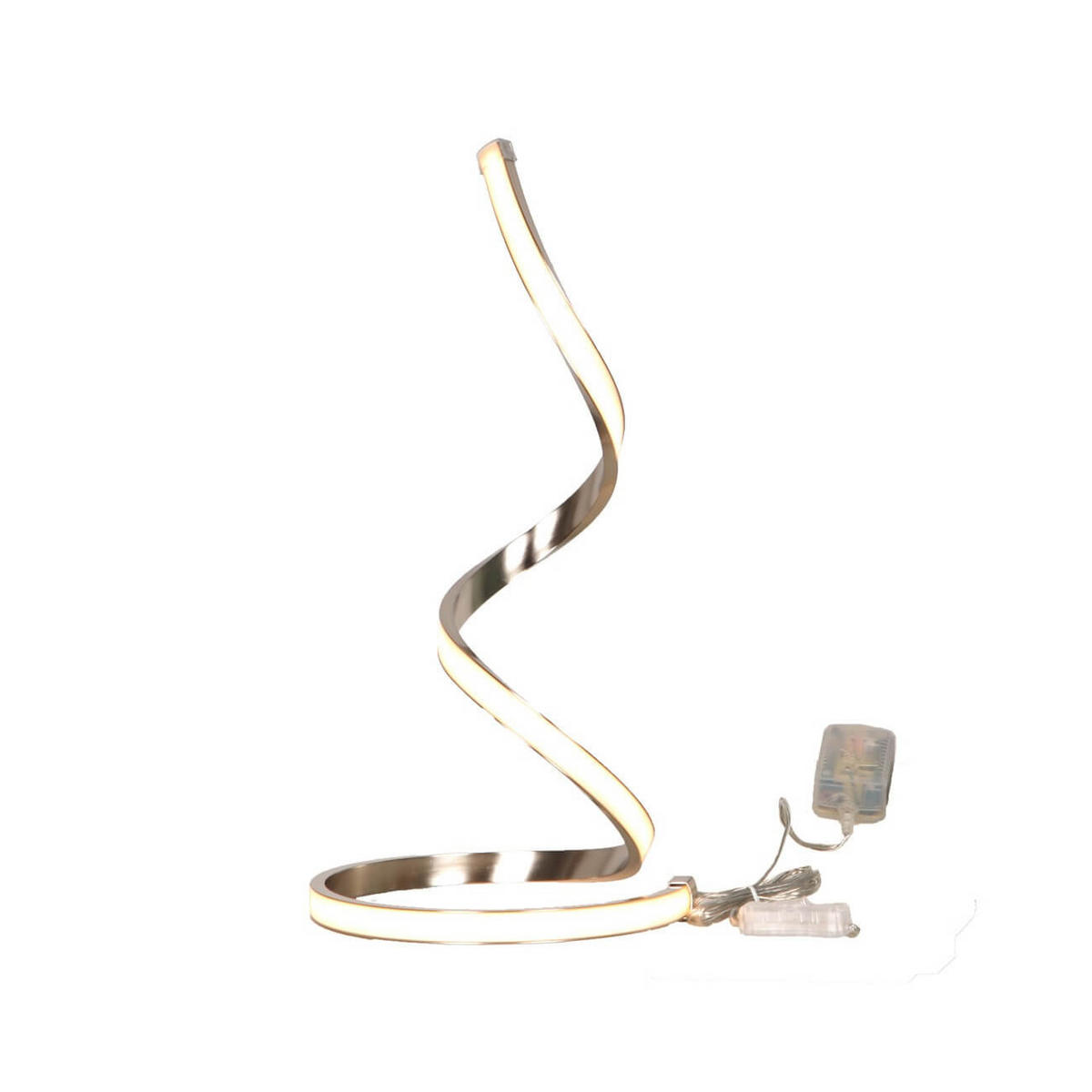 LAMPE Jara, Silber/Chrom, 42cm - Chromfarben, Metall (22/22/42cm) - KOSILUM