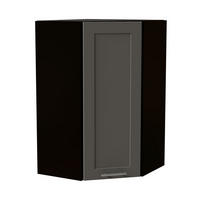 HÄNGESCHRANK Oslo W4/10/60 Schwarz / Dust Grey Matt 60 / 60 / 96cm - Schwarz/Grau, Holz/Holzwerkstoff (60/96/60cm) - Feldmann-Wohnen