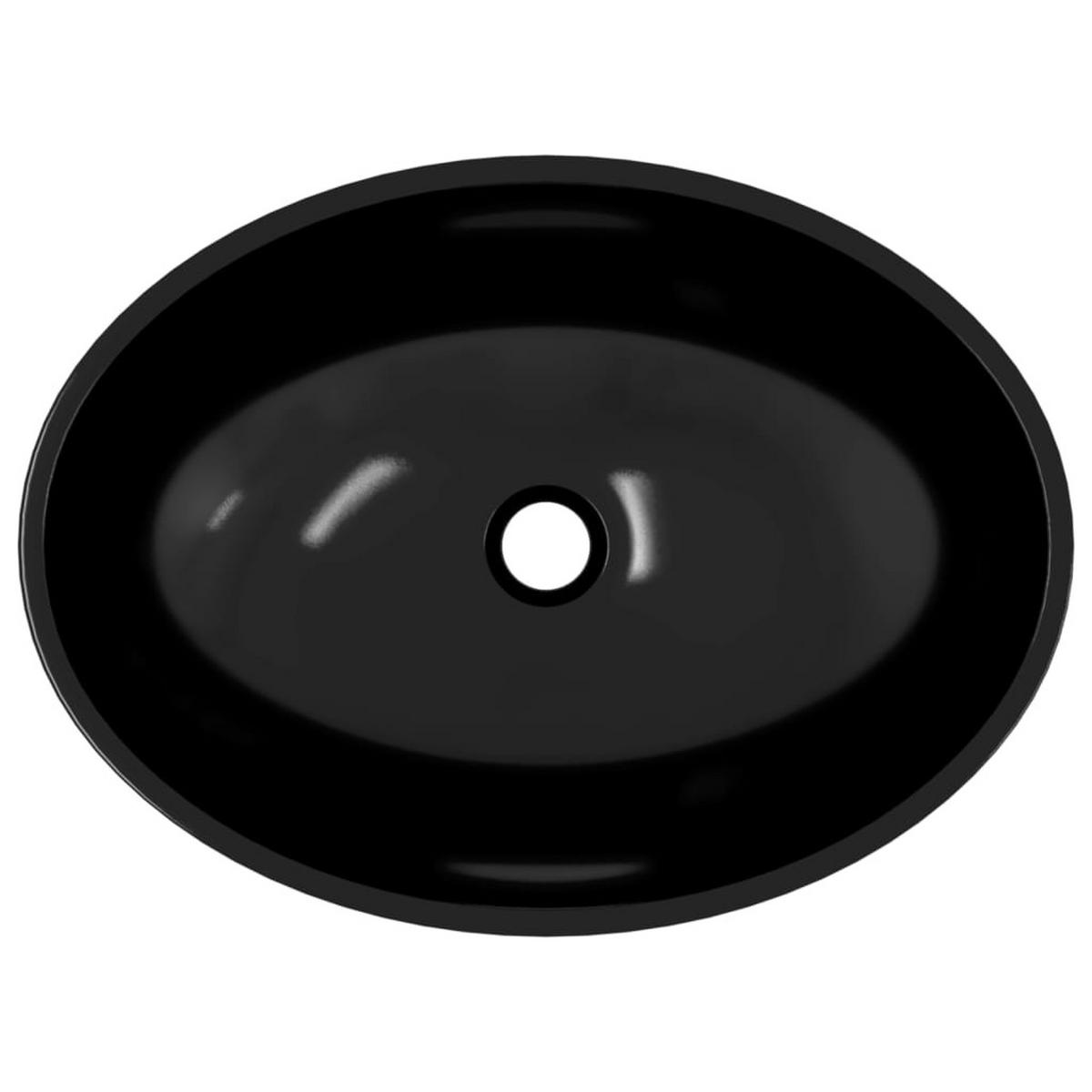 WASCHBECKEN Layne 50/37/14 cm - Schwarz, Glas (50/14/37cm) - Nettlife